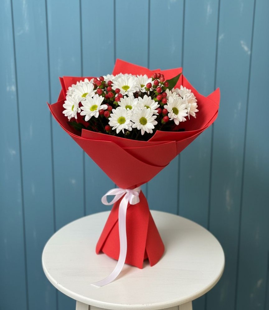 Букет цветов из: Хризантемы в Ширяево