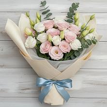 Букет цветов из:  Лизиантусы в Ширяево