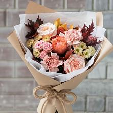Букет цветов из:  Гвоздики, Хризантемы и Розы в Ширяево