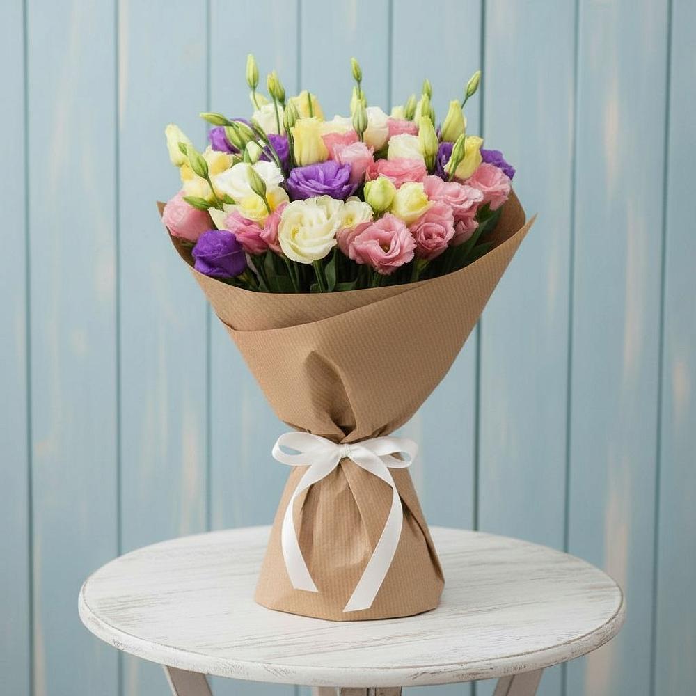 Букет цветов из: Лизиантусы в Ширяево