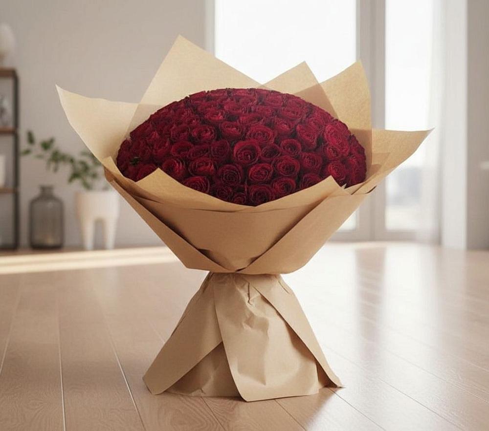 Букет 101 Красная роза в Ширяево