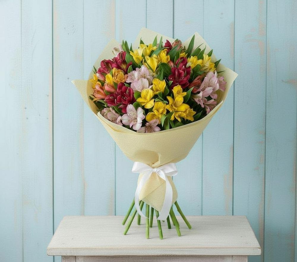 Букет цветов из: Альстромерии в Ширяево