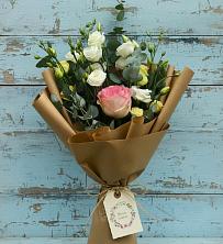 Букет цветов из:  Розы и Лизиантусы в Ширяево