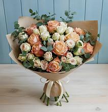 Букет цветов из:  Альстромерии и Розы #REPLACE_PRED# Ширяево