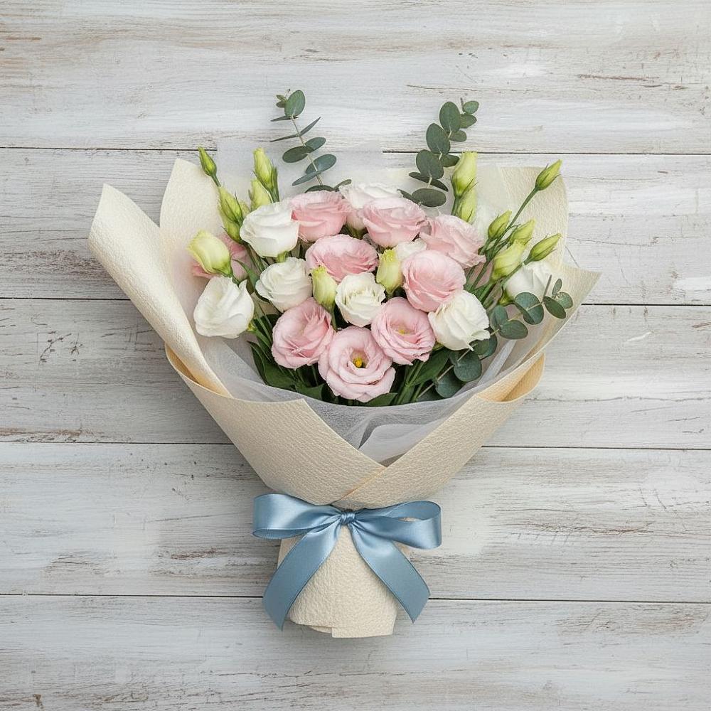 Букет цветов из: Лизиантусы в Ширяево